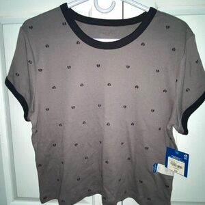 Arizona Jean Company Gray Heart Print Tee